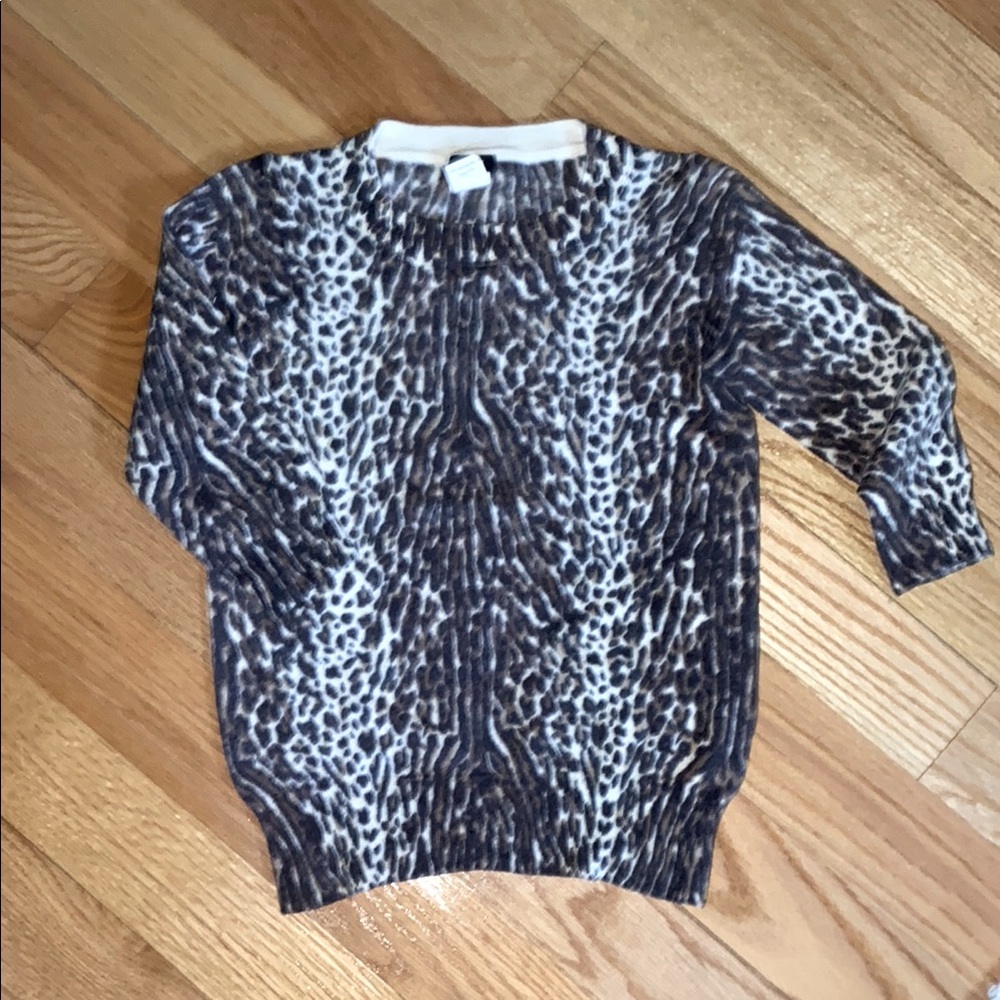 J.Crew Animal Print Tippi Sweater Size S